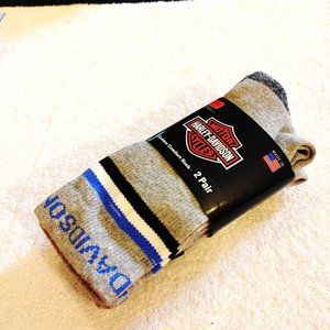 Harley-Davidson	 2-prs Cotton-feel Comfort Crew Socks	 Large 10-13        S3  #3